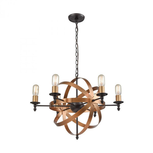 Elk Kingston 6 Light Chandelier In Oil Rubbed Model: 21136/6