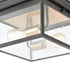 Elk Knowlton 2 Light Flush Mount In Matte Black Model: 46683/2