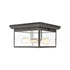 Elk Knowlton 2 Light Flush Mount In Matte Black Model: 46683/2