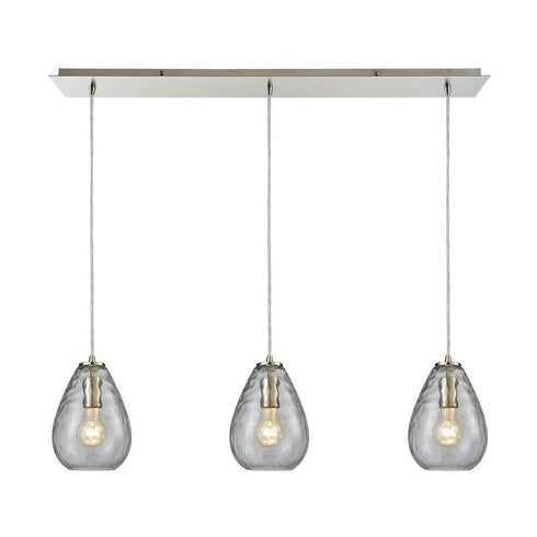Elk Lagoon 3 Light Linear Mini Pendant Fixture In Model: 10760/3LP