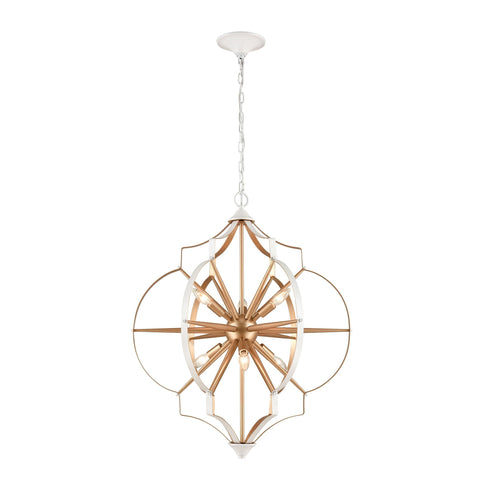 Elk Laguna Beach 6 Light Chandelier In Gold And Model: 33396/6
