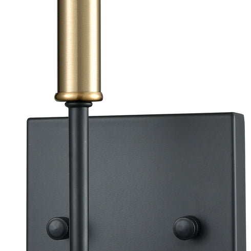 Elk livington Livingston 1 Light Vanity Lamp In Matte Black Model: 15273/1