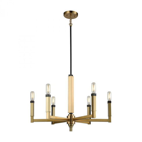 Elk Mandeville 6 Light Chandelier In Oil Rubbed Model: 67757/6
