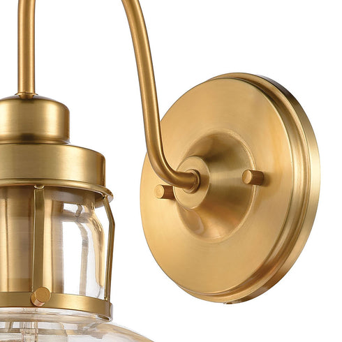 Elk Manhattan Boutique 1 Light Sconce In Brushed Model: 46570/1