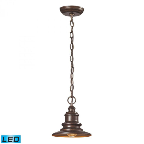 Elk Marina 1 Light Outdoor Pendant In Hazelnut Model: 47011/1-LED