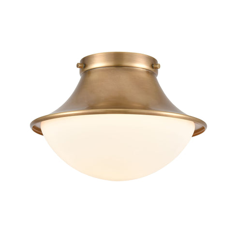 Elk Matterhorn 1 Light Flush Mount In Natural Model: 89125/1