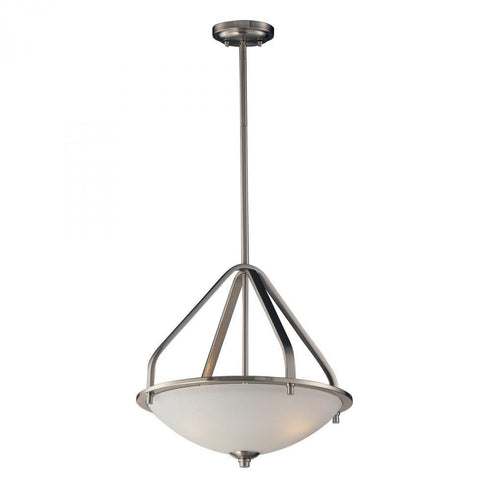 Elk Mayfield 3 Light Pendant In Brushed Nickel Model: 17143/3