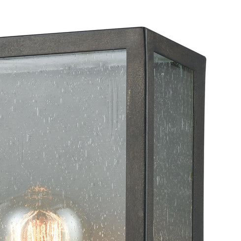 Elk Mckenzie 1 Light Outdoor Sconce In Blackened Model: 47120/1