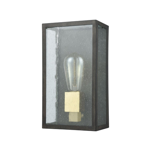 Elk Mckenzie 1 Light Outdoor Sconce In Blackened Model: 47120/1
