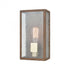 Elk Mckenzie 1 Light Outdoor Sconce In Dark Wood Model: 47130/1