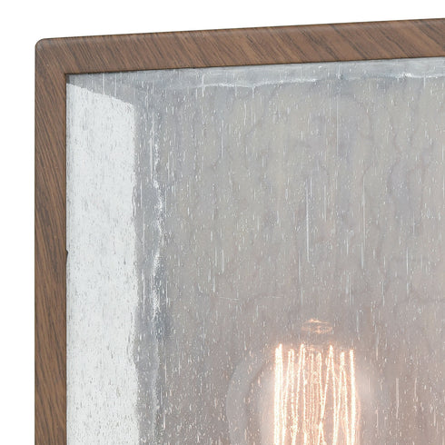 Elk Mckenzie 1 Light Outdoor Sconce In Dark Wood Model: 47130/1