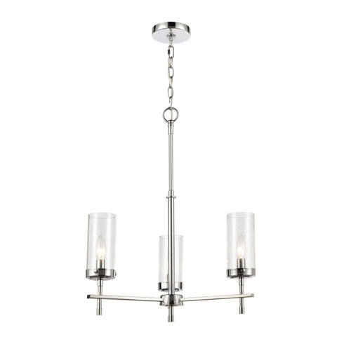 Elk Melinda 3 Light Chandelier In Polished Chrome Model: 47305/3