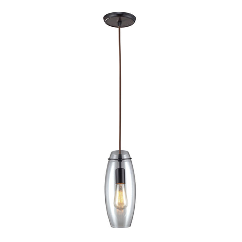 Elk Menlow Park 1 Light Mini Pendant In Oiled Model: 60044-1