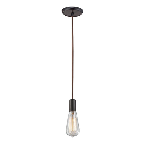 Elk Menlow Park 1 Light Mini Pendant In Oiled Model: 60046-1