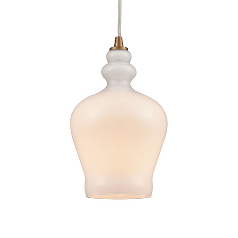 Elk Menlow Park 1 Light Mini Pendant In Satin Model: 60076-1