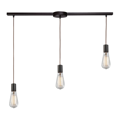 Elk Menlow Park 3 Light Linear Pendant Fixture In Model: 60046-3L
