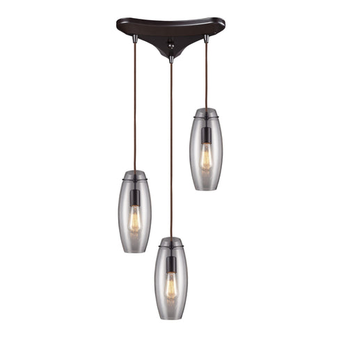 Elk Menlow Park 3 Light Triangular Pendant Model: 60044-3
