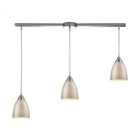 Elk Merida 3 Light Linear Mini Pendant Fixture In Model: 56530/3L