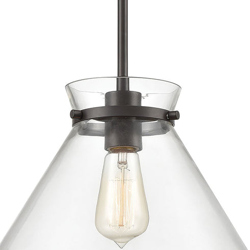 Elk Mickley 1 Light Mini Pendant In Oil Rubbed Model: 85215/1
