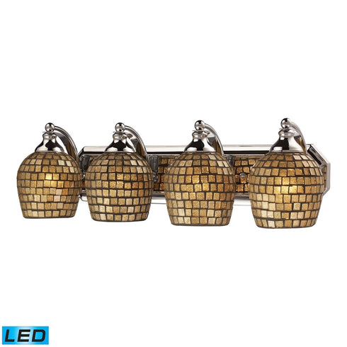 Elk Mix And Match Vanity Vanity Light Model: 570-4C-GLD-LED