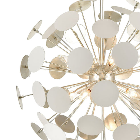 Elk Modish 4 Light Flush Mount In Matte White Model: 18284/4