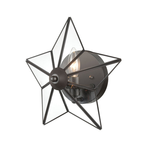 Elk Moravian Star 1 Light Wall Sconce In Oil Model: D4387