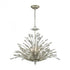 Elk Mullica 6 Light Chandelier In Aged Silver Model: 33184/6
