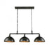 Elk Mulvaney 3 Light Island Light In Black And Model: 18256/3