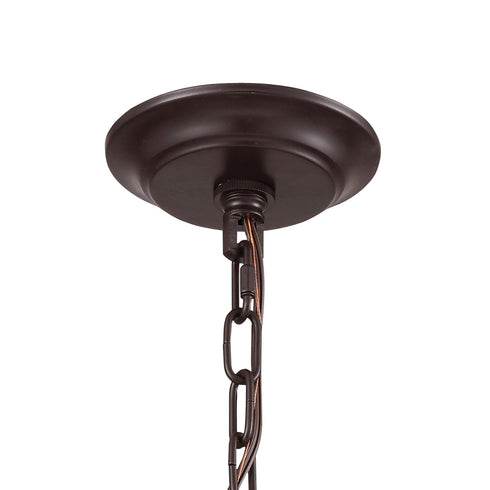 Elk Natural Rope 1 Light Mini Pendant In Oil Model: 63063-1