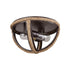 Elk Natural Rope 2 Light Flush Mount In Oil Model: 63062-2