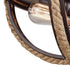 Elk Natural Rope 2 Light Flush Mount In Oil Model: 63062-2