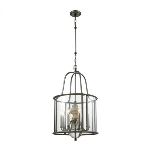 Elk Neo Classica 8 Light Chandelier In Aged Black Model: 32312/8