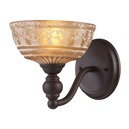 Elk Norwich 1 Light Wall Lamp In Oiled Bronze Model: 66190-1