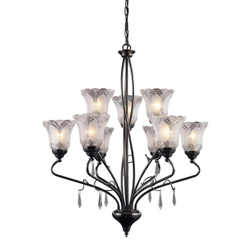 Elk Nouveau Chandelier Model: 08079-BKC