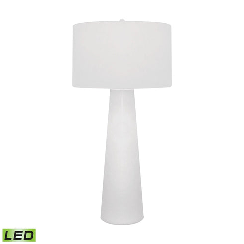 Elk Obelisk Table Lamp In White With Night Light Model: 203-LED