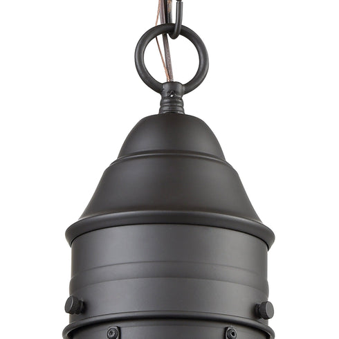 Elk Onion 1 Light Outdoor Pendant In Oil Rubbed Model: 57183/1