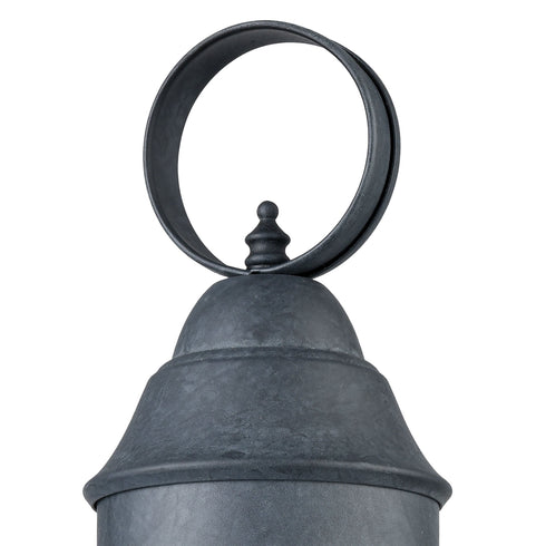 Elk Onion 1 Light Outdoor Post Mount In Aged Zinc Model: 57172/1