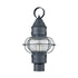Elk Onion 1 Light Outdoor Post Mount In Aged Zinc Model: 57172/1
