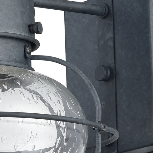 Elk Onion 1 Light Outdoor Wall Lantern In Aged Model: 57171/1