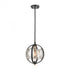 Elk Oriah 1 Light Mini Pendant In Matte Black Model: 15424/1