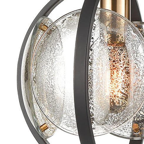 Elk Oriah 1 Light Mini Pendant In Matte Black Model: 15424/1