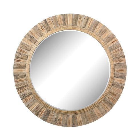 Elk Oversized Round Wood Mirror Model: 51-10163