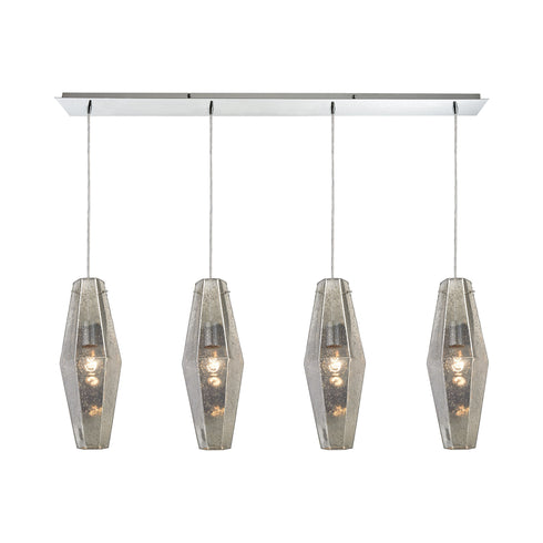 Elk Pelham 4 Light Linear Pendant Fixture In Model: 31216/4LP