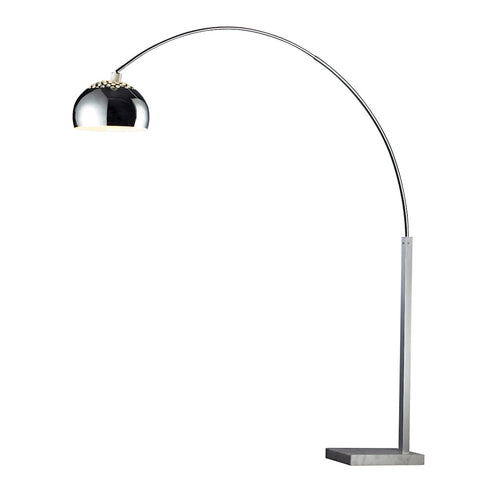 Elk Penbrook Arc Floor Lamp In Silver Plate With Model: D1428