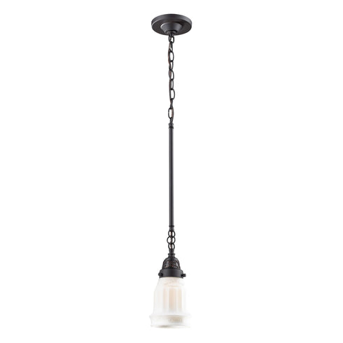 Elk Quinton Parlor 1 Light Mini Pendant In Oiled Model: 66216-1