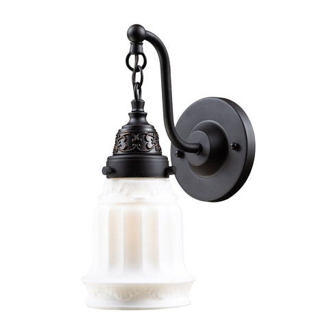 Elk Quinton Parlor 1 Light Wall Lamp In Oiled Model: 66210-1