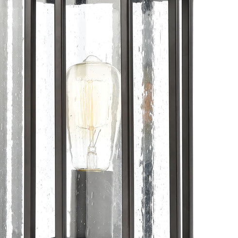 Elk Radnor 1 Light Post Mount In Matte Black With Model: 46694/1