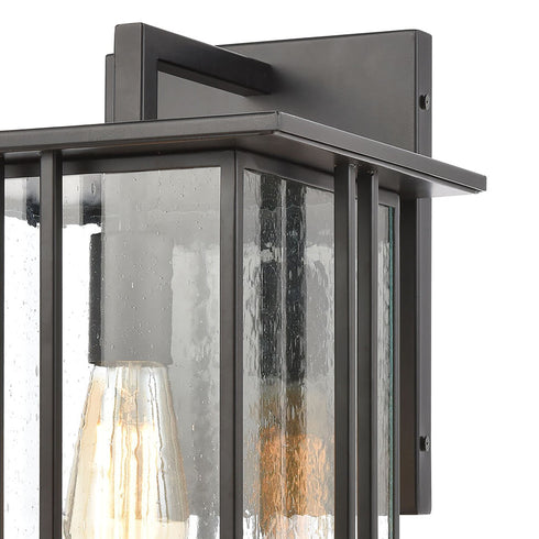 Elk Radnor 1 Light Sconce In Matte Black With Model: 46692/1