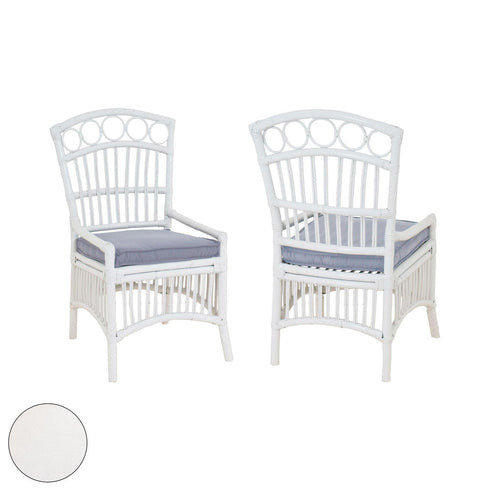 Elk Rattan Veranda Chair Cushion In White Model: 2317016WO