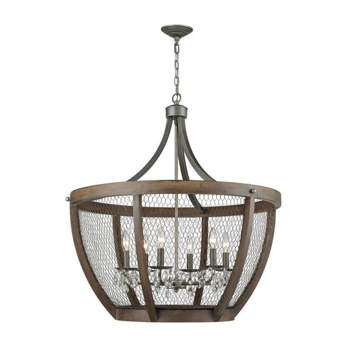 Elk Renaissance Invention 6 Light Chandelier In Model: 1140-033